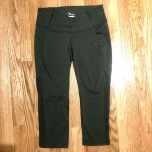 Army Green Old Navy Active Cropped Leggings Size M